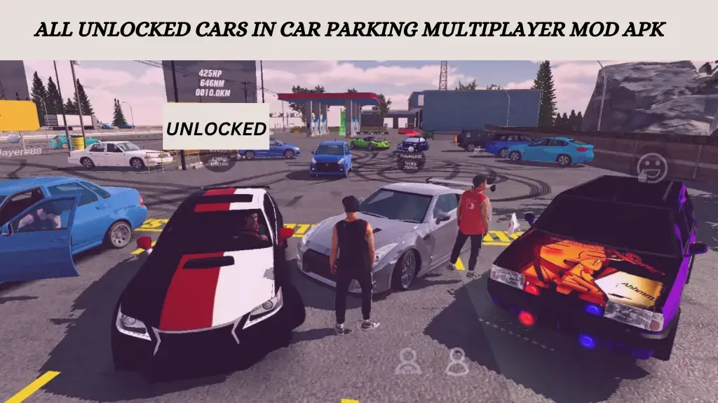 ALL UNLOCKED CARS IN CAR PARKING MULTIPLAYER MOD APK